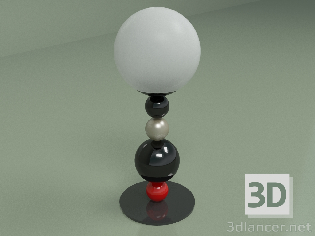 3d model RGB table lamp - preview