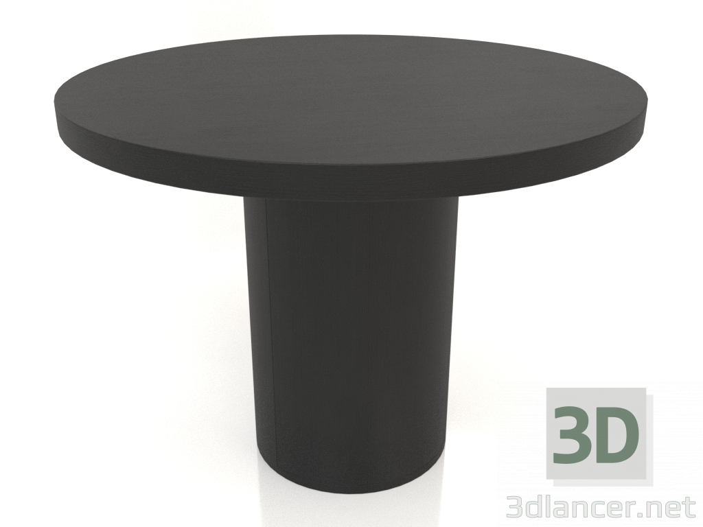 3d model Mesa de comedor DT 011 (D=1000x750, madera negra) - vista previa