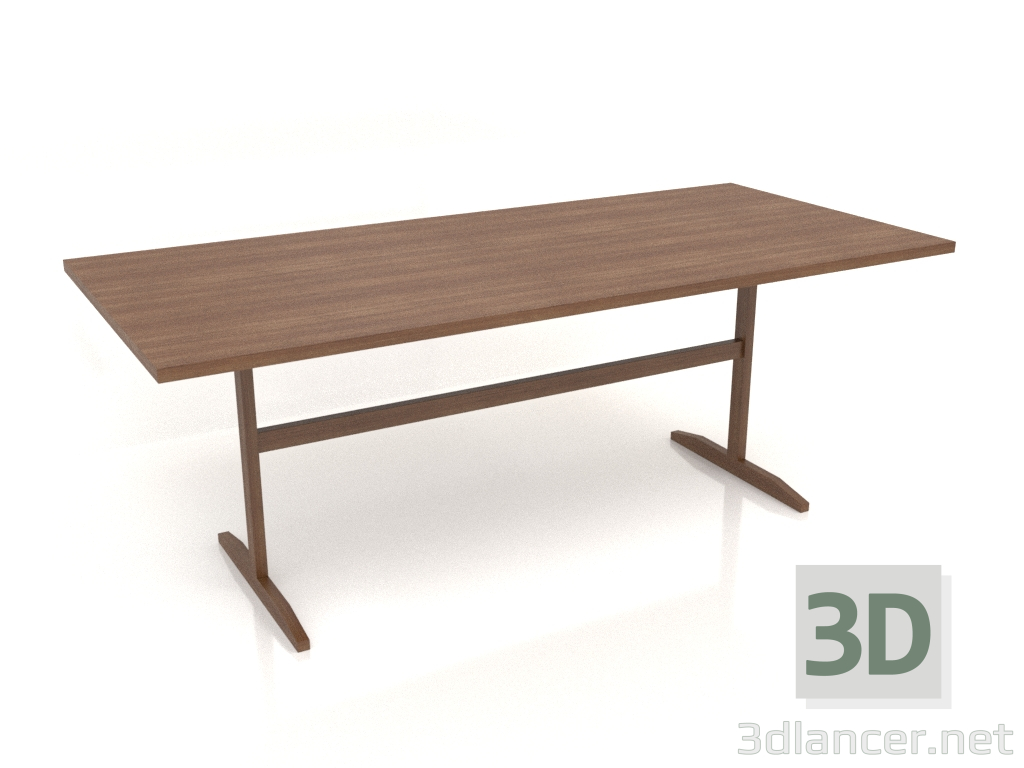 3d model Mesa de comedor DT 12 (2000x900x750, madera marrón claro) - vista previa