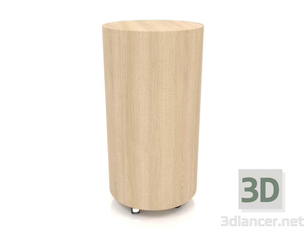 modello 3D Mobile su ruote TM 09 (P=503х981, legno bianco) - anteprima