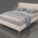 modèle 3D Lit Carrera 160x200 (beige) - preview