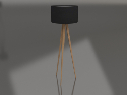 Lampadaire Tripod (Bois Noir)