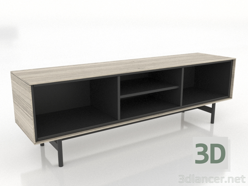 Modelo 3d Móvel de TV 3 1450 mm (carvalho clareado) - preview Modelo 3d Móvel de TV 3 1450 mm (carvalho clareado) - preview