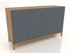TV-Ständer FARGO mit gefrästen Fronten 1600x500x950 mm (Schiefer, Natureiche, Option 1)