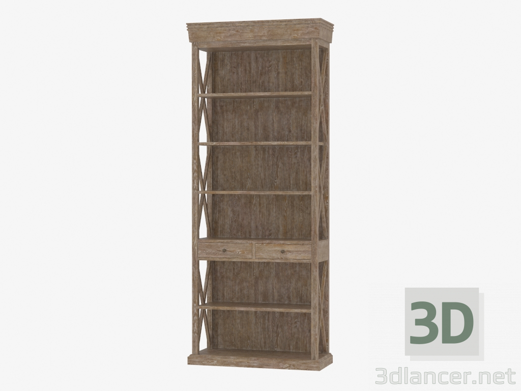 modello 3D Scaffalature FRANCESE Battente LIBRERIA (8810.0001) - anteprima