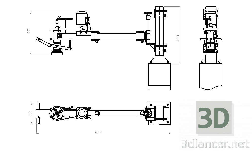 3D modeli Mozaik parlatıcı - önizleme