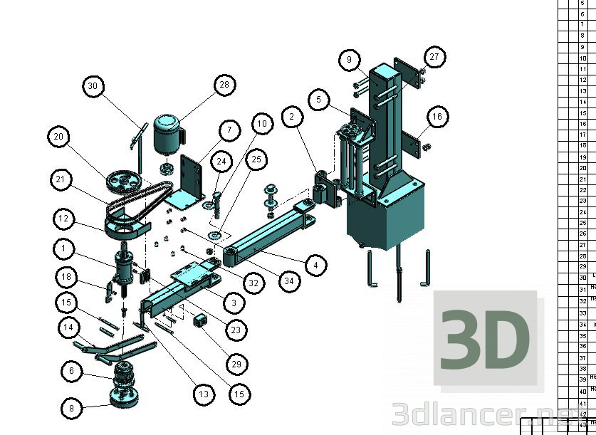 3d модель Полірувальник мозаїки – превью