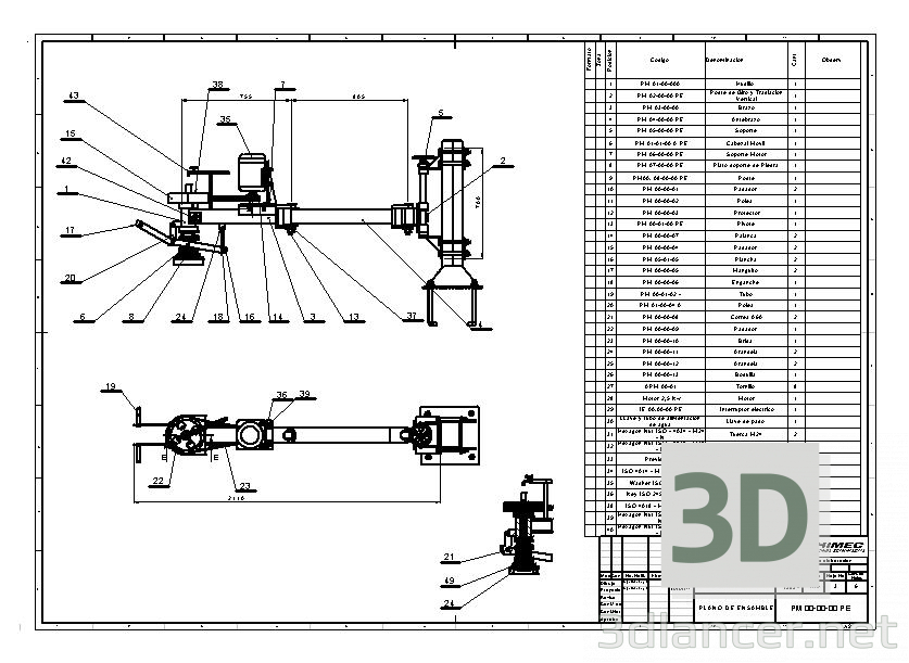 3D modeli Mozaik parlatıcı - önizleme