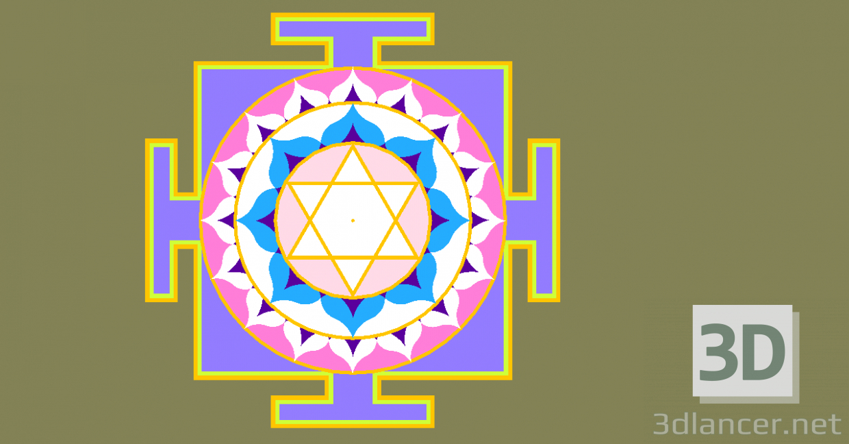 3d model Yantra Moon - preview