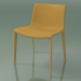 3d model Chair 2088 (4 wooden legs, with front trim, natural oak) - preview