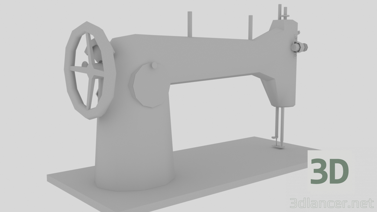 3d Sewing machine model buy - render