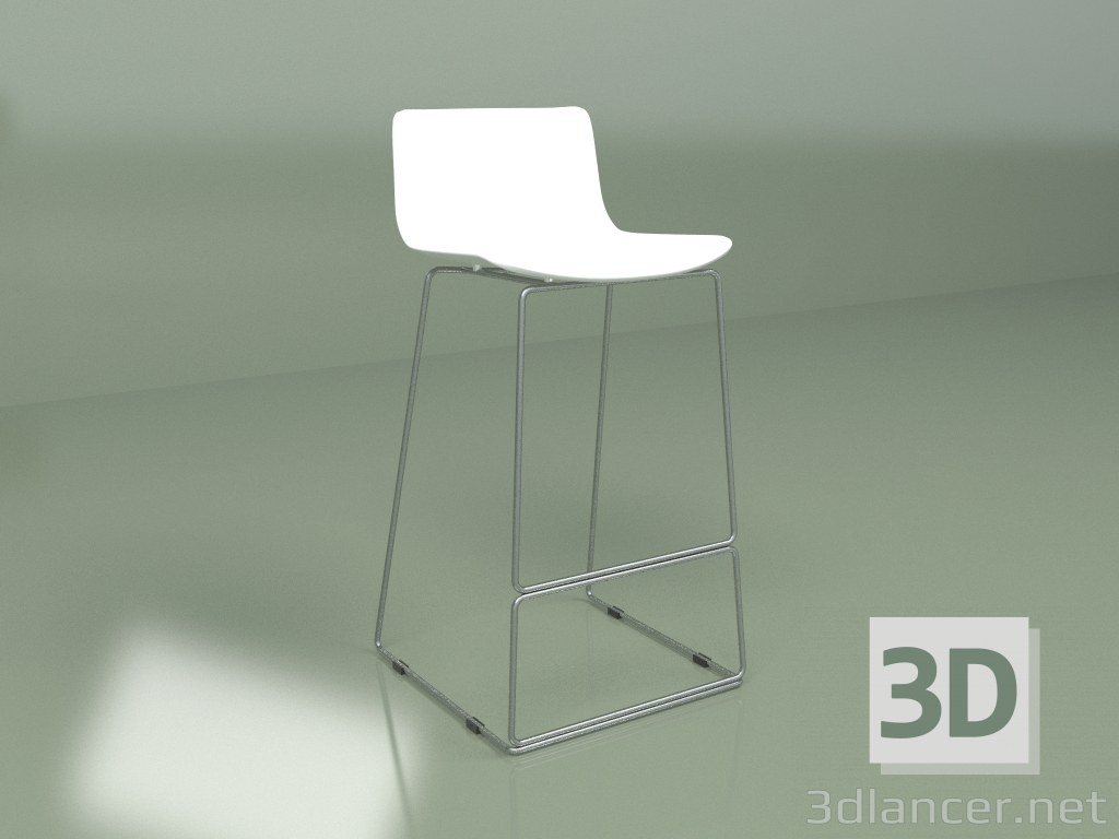 modèle 3D Tabouret de bar Neo (blanc) - preview