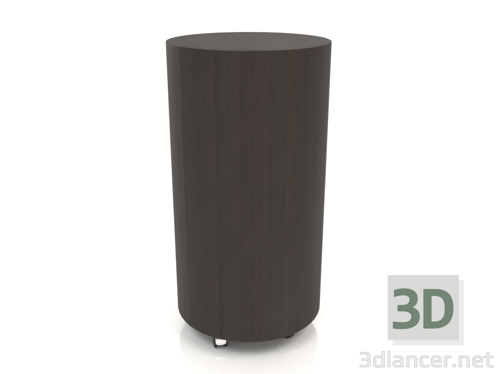 3d модель Тумба на колесиках TM 09 (D=503х981, wood brown dark) – превью