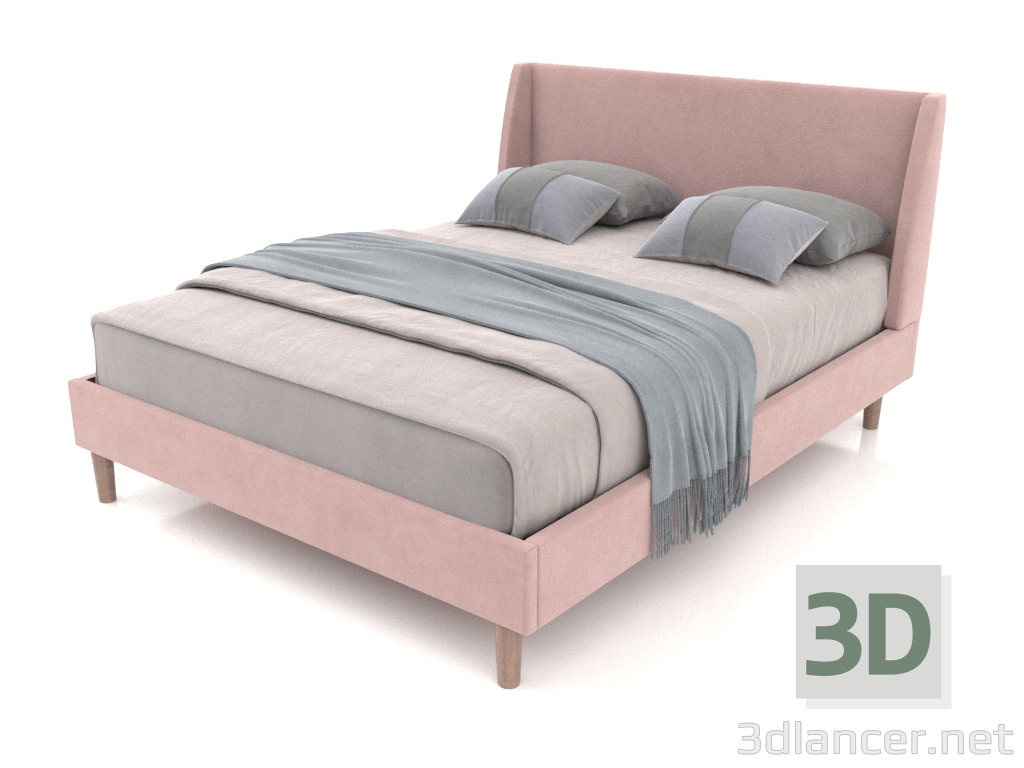 modèle 3D Lit Carrera 160x200 (violet) - preview