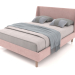 3d model Bed Carrera 160x200 (purple) - preview