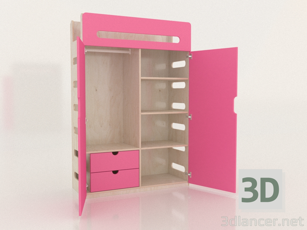 modello 3D Armadio aperto MOVE WC (WFMWC2) - anteprima