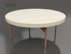 Table basse ronde Ø90x36 (Or, DEKTON Danae)