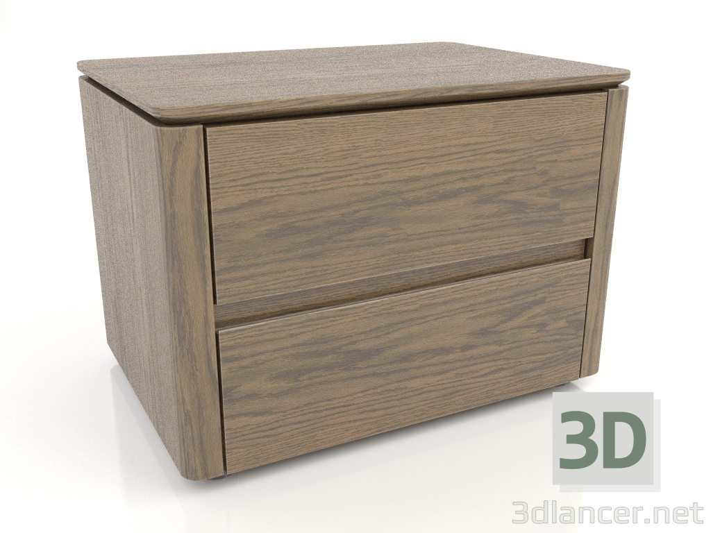 3d model Nightstand, oak veneer finish W (55x39.5x40.3 cm) - preview
