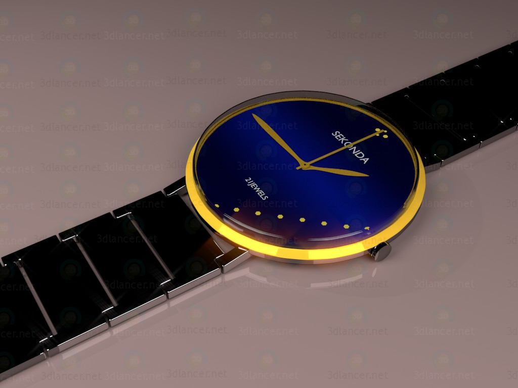 modello 3D Orologio mano - anteprima