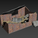 3d model Ruined house - preview