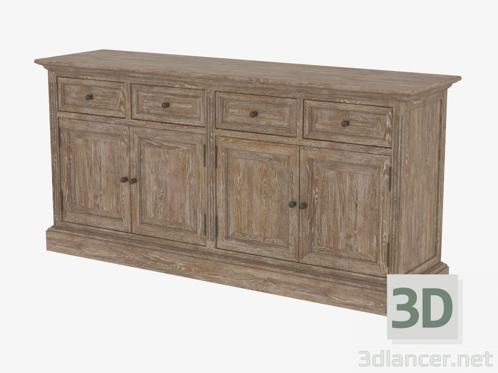 3D modeli Büfe meşe ahşap SIDEBOARD (8810.0005) - önizleme