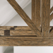 3d Wooden ceiling beams for barn model buy - render