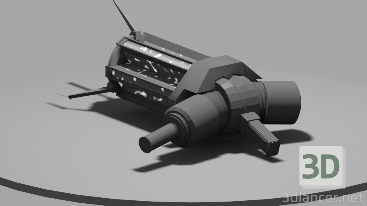 3D Modell Schwerkraftpistole - Vorschau