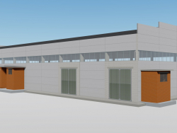 Single-span industrial building