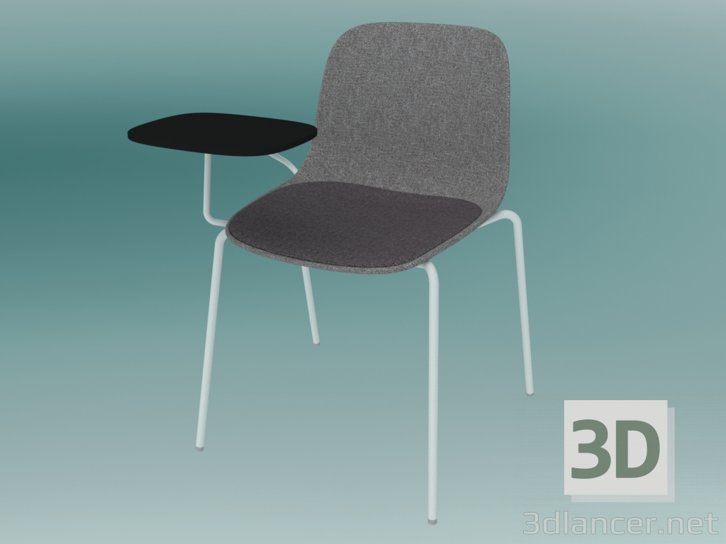 3d model Silla con mesa SEELA (S317 con tapicería) - vista previa