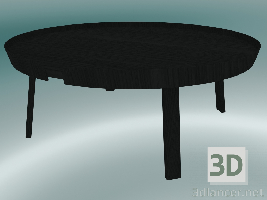 modèle 3D Table basse Around (Extra Large, Noir) - preview