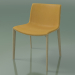 3d model Chair 2088 (4 wooden legs, with upholstery in the front, bleached oak) - preview