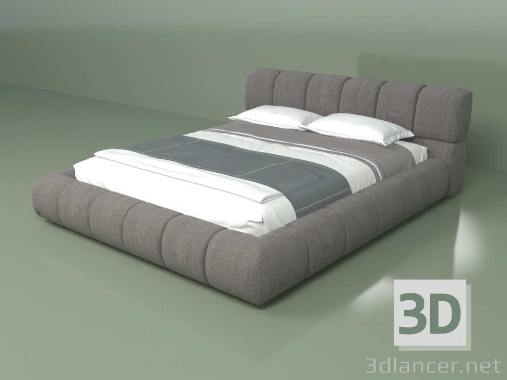 modello 3D Letto matrimoniale Mali 1,6 m - anteprima