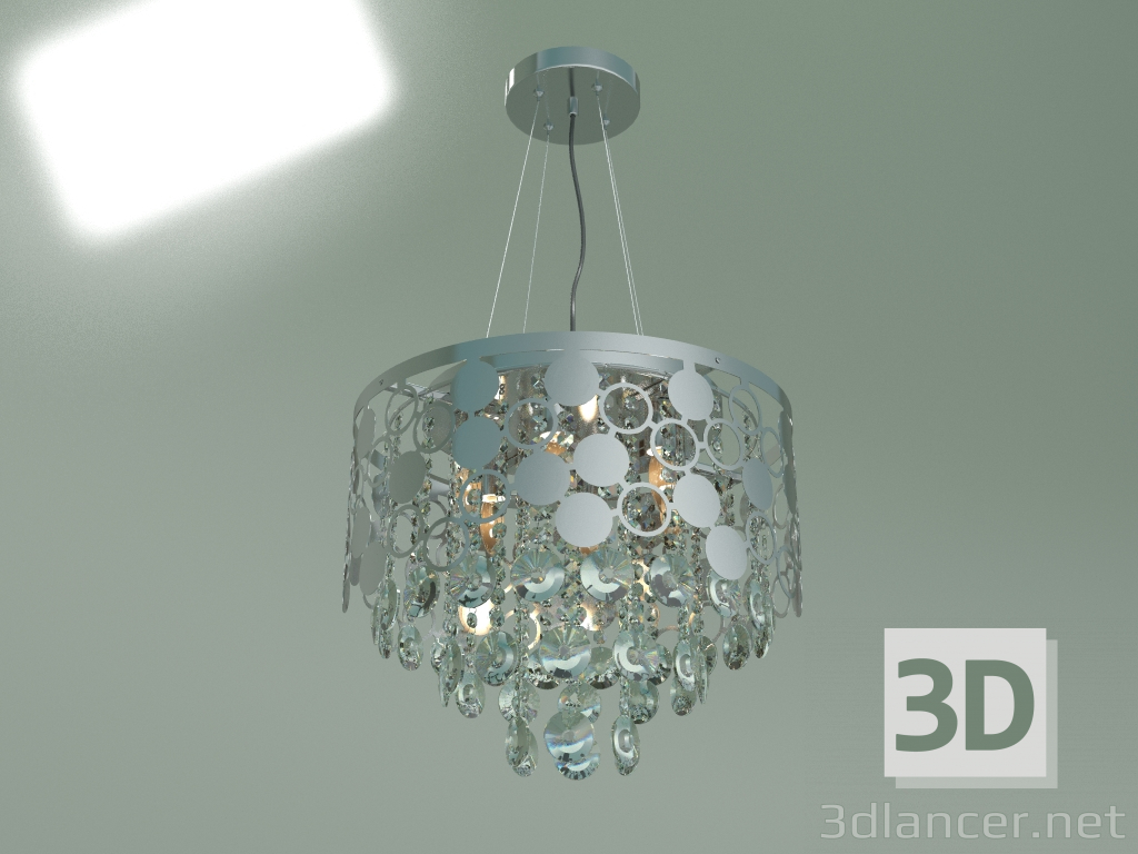 Modelo 3d Lustre suspenso Lianna 10123-6 (Cromo cristal transparente Strotskis) Smart - preview