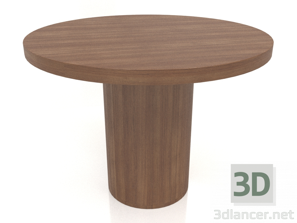 3d модель Стол обеденный DT 011 (D=1000x750, wood brown light) – превью