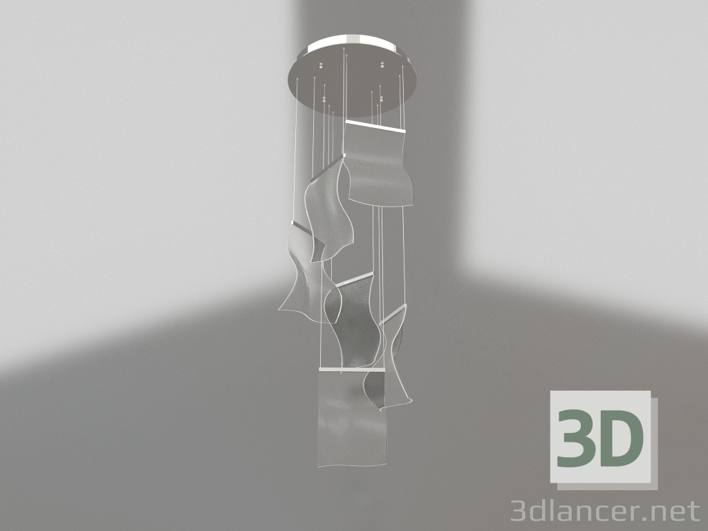 modello 3D Appendiabiti Lior cromato (08035-6A,02) - anteprima