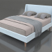 3d model Bed Carrera 160x200 (blue) - preview