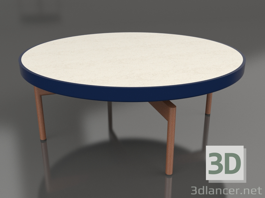 3d модель Стіл журнальний круглий Ø90x36 (Night blue, DEKTON Danae) – превью