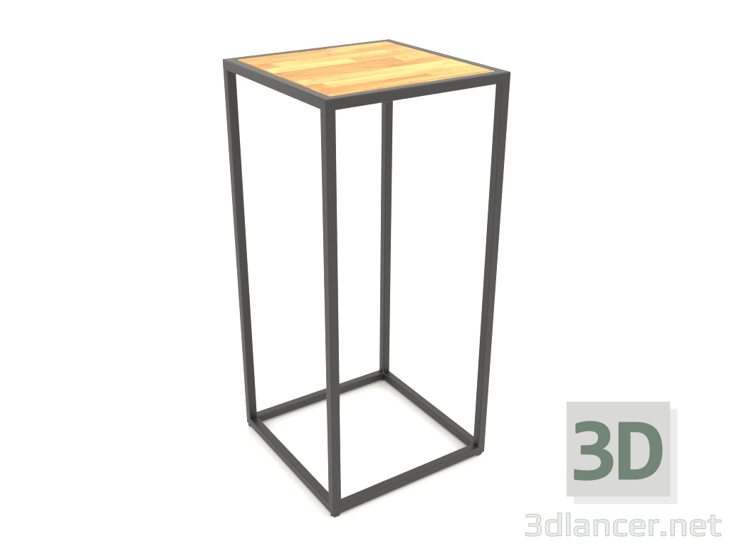 3D Modell Quadratische Konsole (HOLZ, 40x40x86) - Vorschau