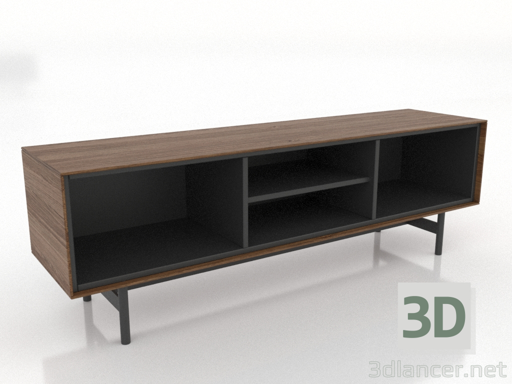 3d model TV stand 3 1450 mm (light walnut) - preview 3d model TV stand 3 1450 mm (light walnut) - preview