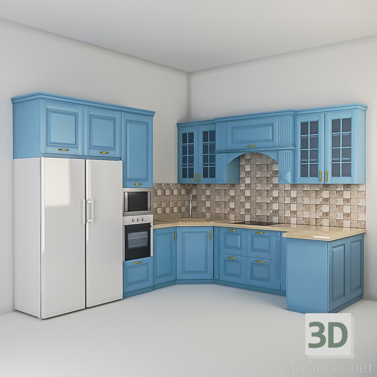 3d model Kitchen - preview