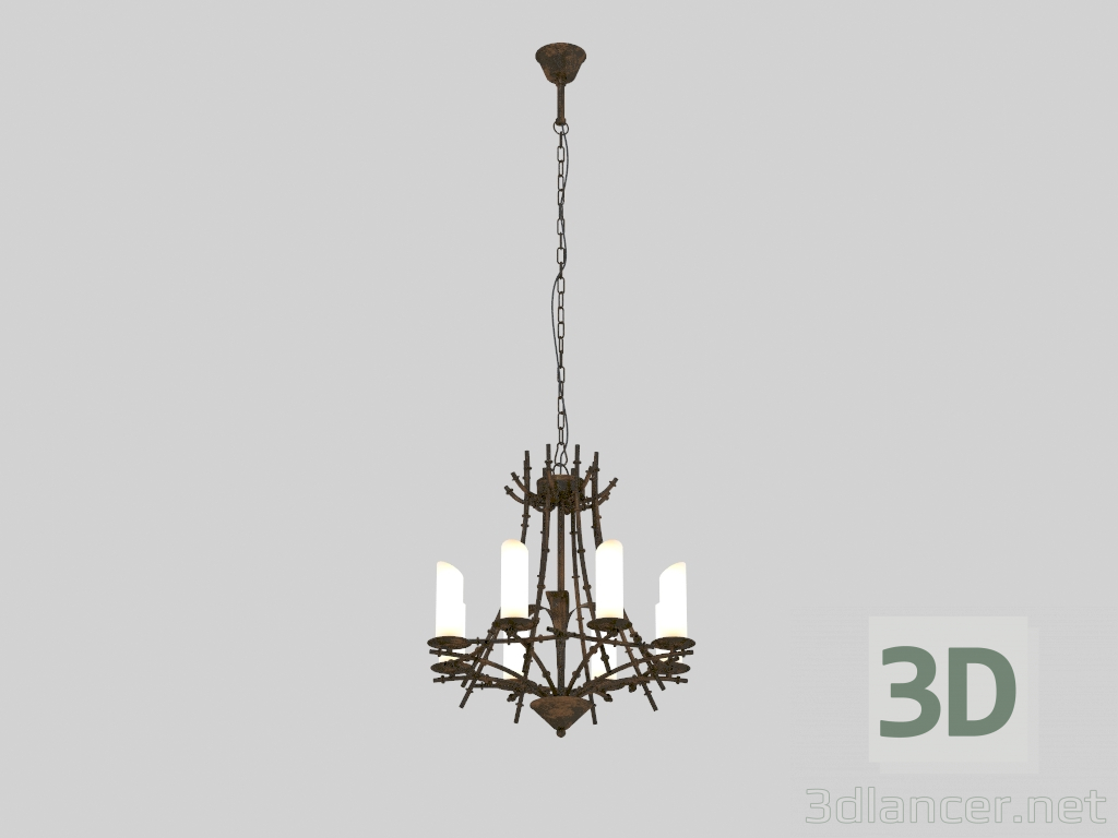 Modelo 3d Candelabro Bambus (1397-8P) - preview