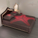 Cama doble con iluminación nocturna "Starfish" 3D modelo Compro - render