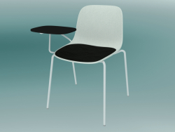 Chair with table SEELA (S317 with upholstery and wooden trim)