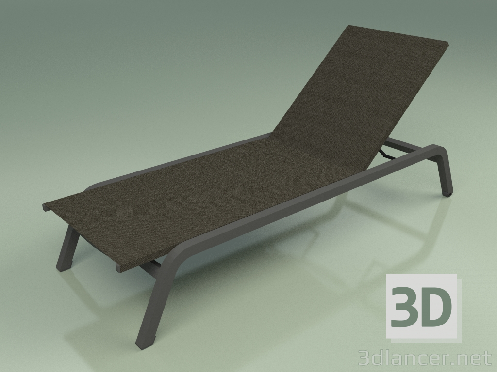 3d model Chaise lounge 001 (Metal Smoke, Batyline IMO Graphite) - vista previa