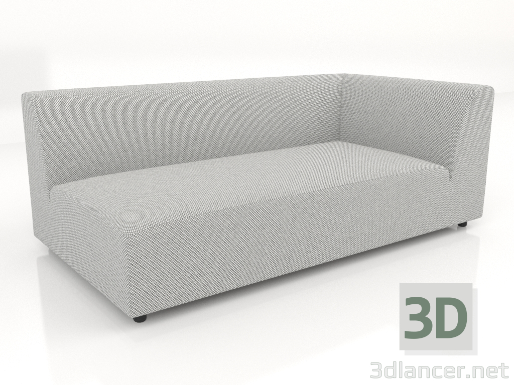 3d model Módulo sofá esquinero (XL) 173 extendido derecha - vista previa