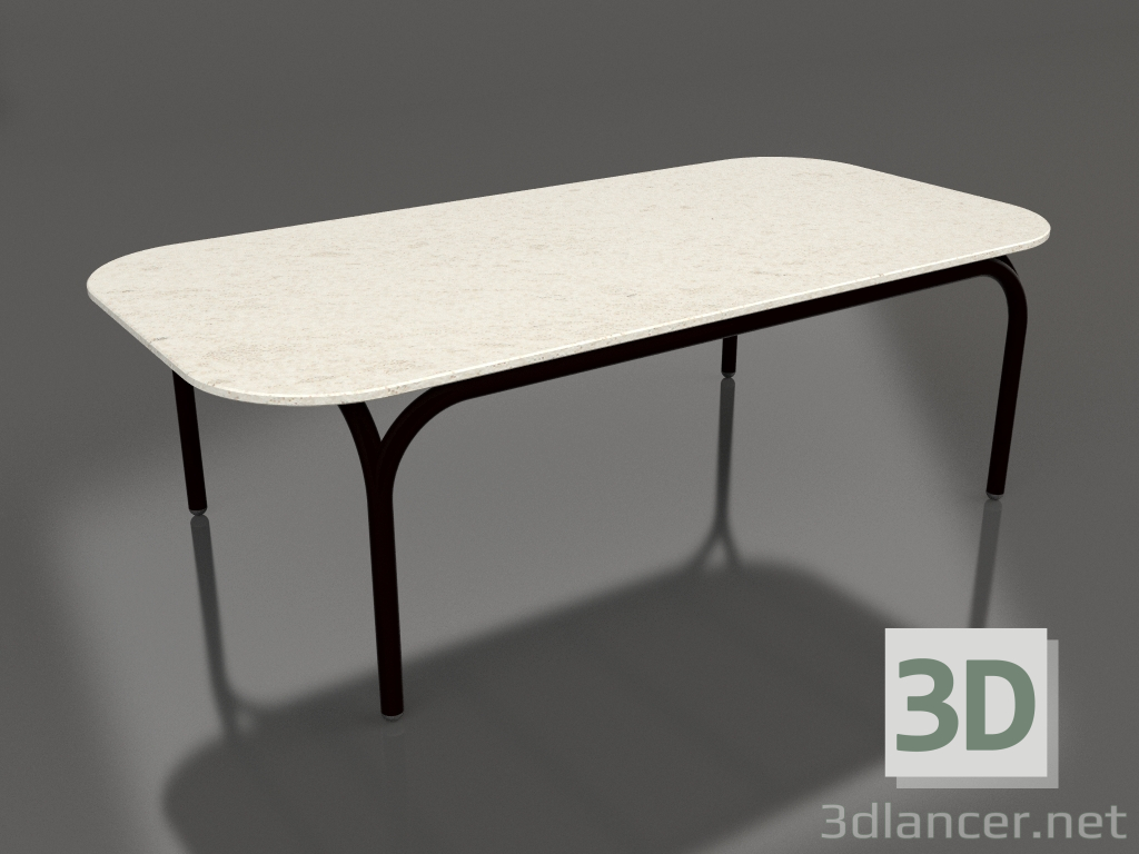 3d модель Стіл кавовий (Black, DEKTON Danae) – превью