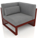 3d model Modular sofa, section 6 right, high back (Wine red) - preview