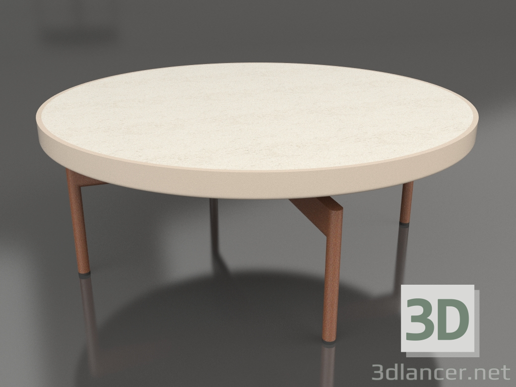 3D modeli Yuvarlak sehpa Ø90x36 (Kum, DEKTON Danae) - önizleme