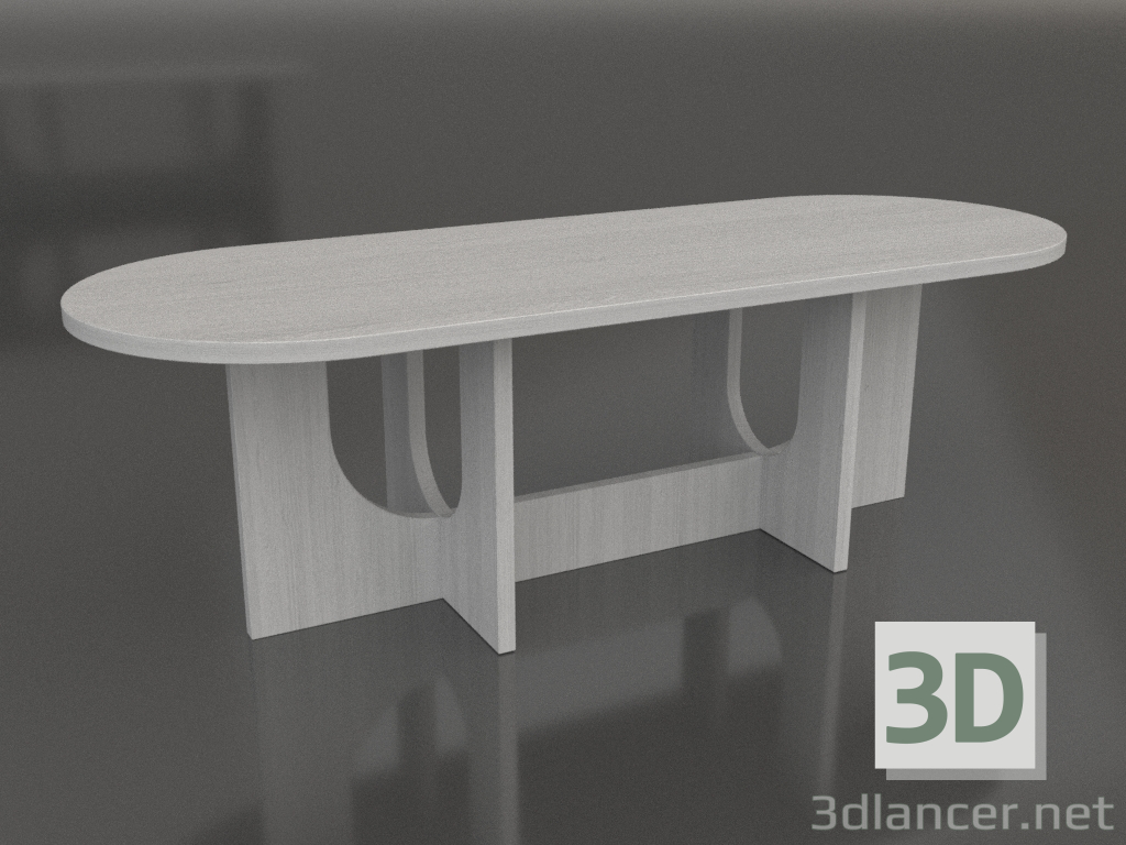 3d model Mesa de comedor OVAL LARGE 2400x900 mm (blanco RAL 9010) - vista previa