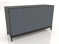 Mobile TV FARGO con facciate fresate 1600x500x950 mm (ardesia, rovere wengé, opzione 1)